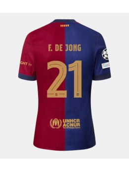 Barcelona Frenkie de Jong #21 Domaci Dres 2024-25 Kratak Rukavima